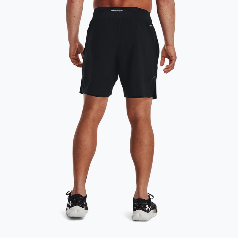 Under Armour Launch Elite 2In1 7'' ανδρικό σορτς για τρέξιμο μαύρο 1376831 2