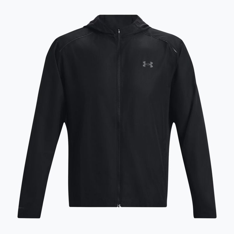 Under Armour Storm Run ανδρικό μπουφάν με κουκούλα για τρέξιμο μαύρο 1376795 4