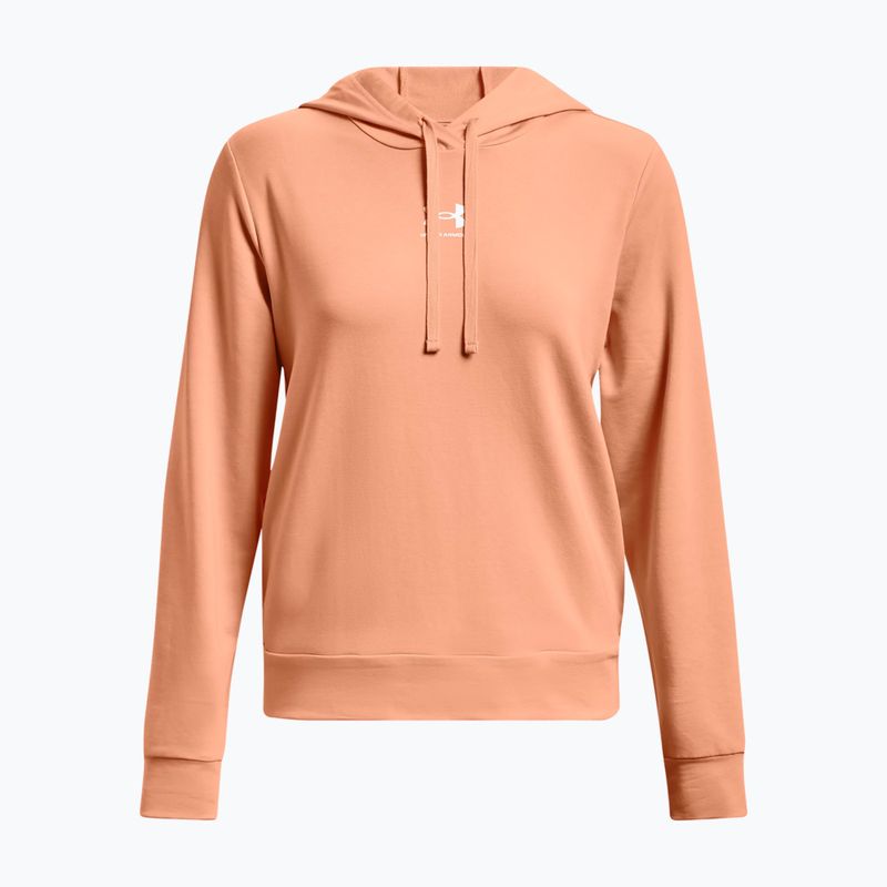 Under Armour γυναικείο φούτερ προπόνησης Rival Terry Hoodie πορτοκαλί 1369855 2