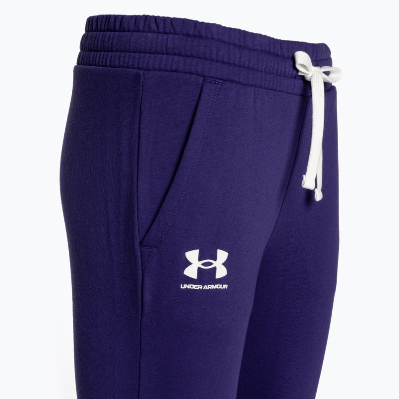 Under Armour γυναικείο παντελόνι προπόνησης Rival Fleece Joggers navy blue 1356416 5