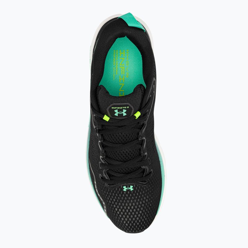 Under Armour Hovr Infinite 5 ανδρικά παπούτσια για τρέξιμο μαύρο-πράσινο 3026545 7