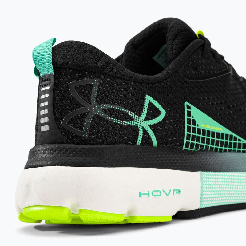 Under Armour Hovr Infinite 5 ανδρικά παπούτσια για τρέξιμο μαύρο-πράσινο 3026545 10