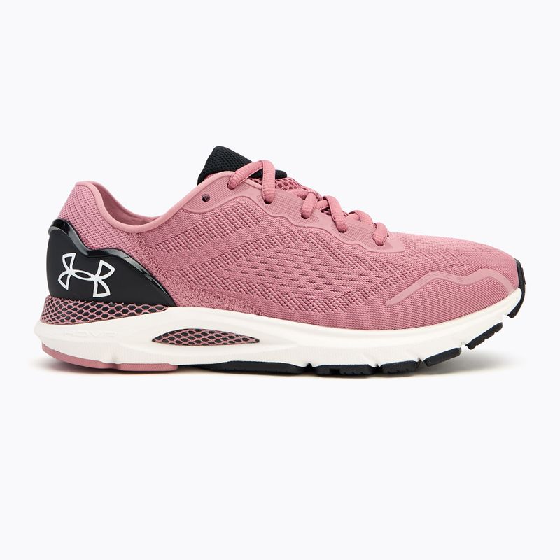 Under Armour Hovr Sonic 6 γυναικεία παπούτσια για τρέξιμο ροζ elixir/μαύρο/halo gray 2