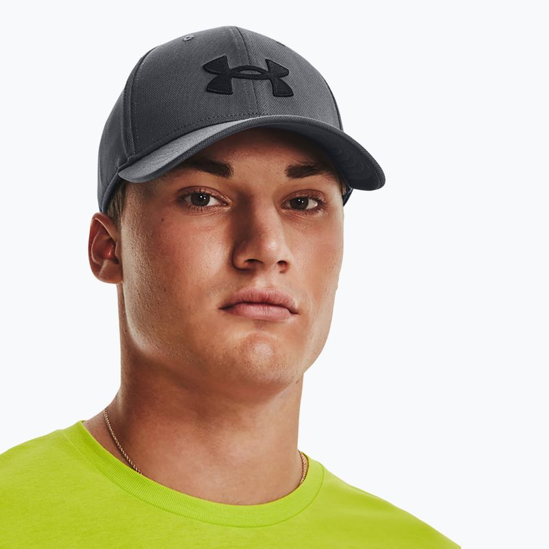 Under Armour Blitzing Adj γκρι ανδρικό καπέλο μπέιζμπολ 1376701 5