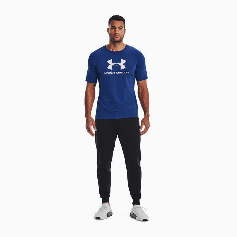 Ανδρικό μπλουζάκι προπόνησης Under Armour Sportstyle Logo SS μπλε 1329590-471 2