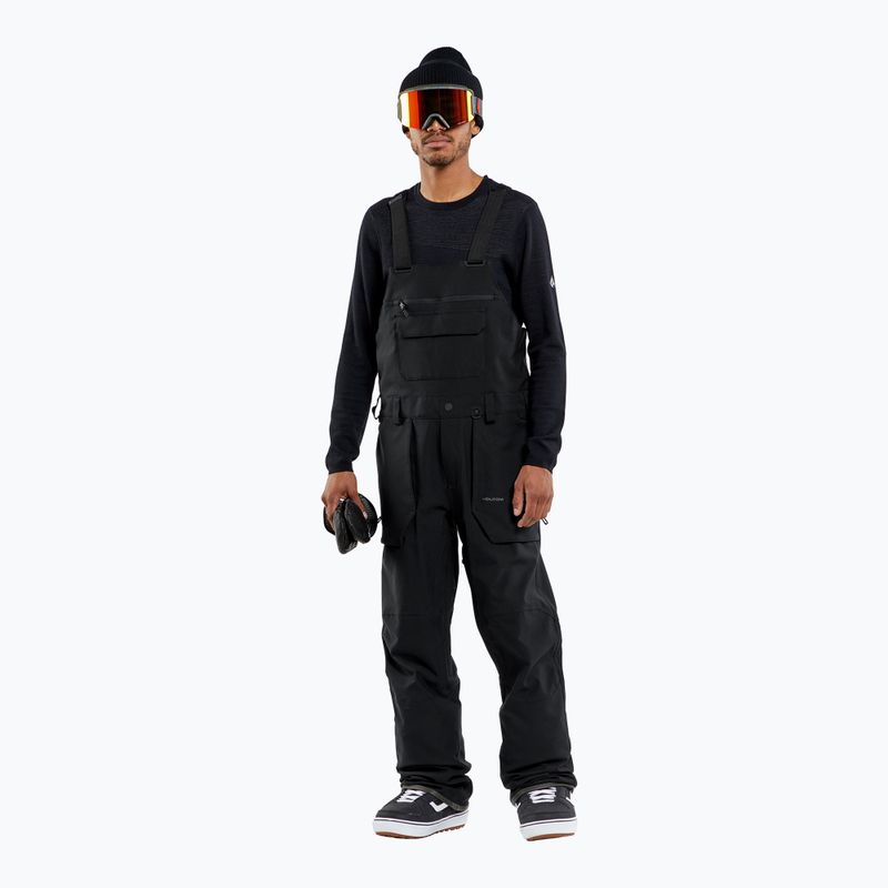 Ανδρικό παντελόνι snowboard Volcom Roan Bib Overall μαύρο