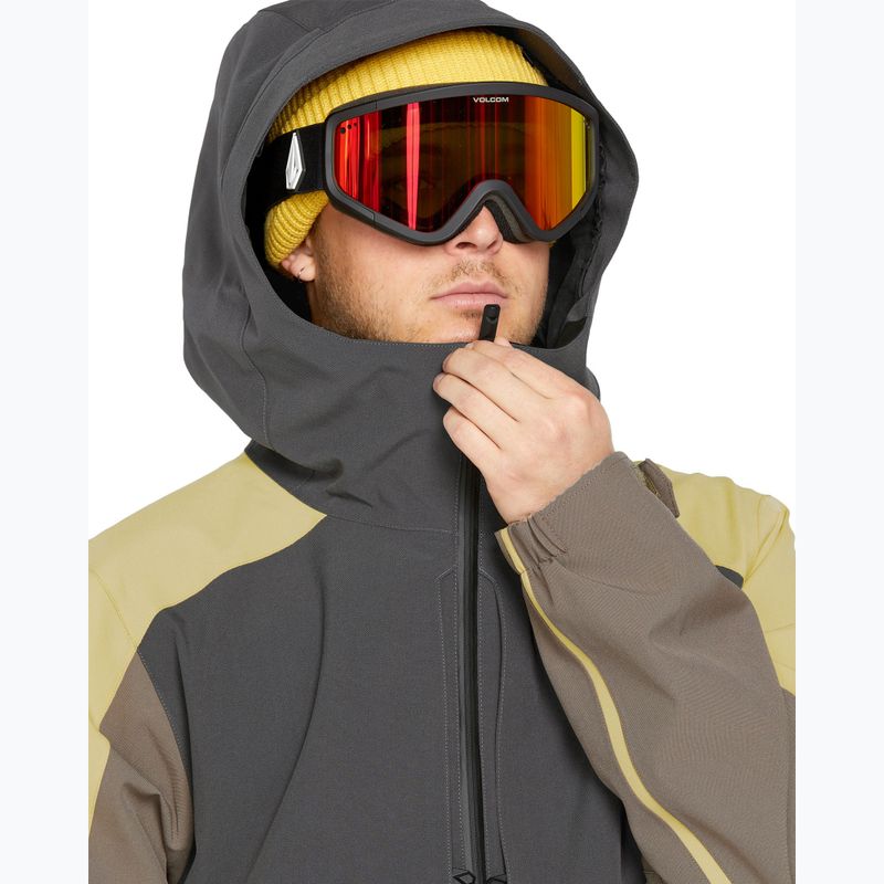 Ανδρικό Volcom Brighton Pullover καστανό καφέ μπουφάν snowboard 4