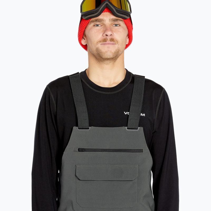 Ανδρικό παντελόνι Volcom Roan Bib Overall snowboard παντελόνι ανθρακί 3