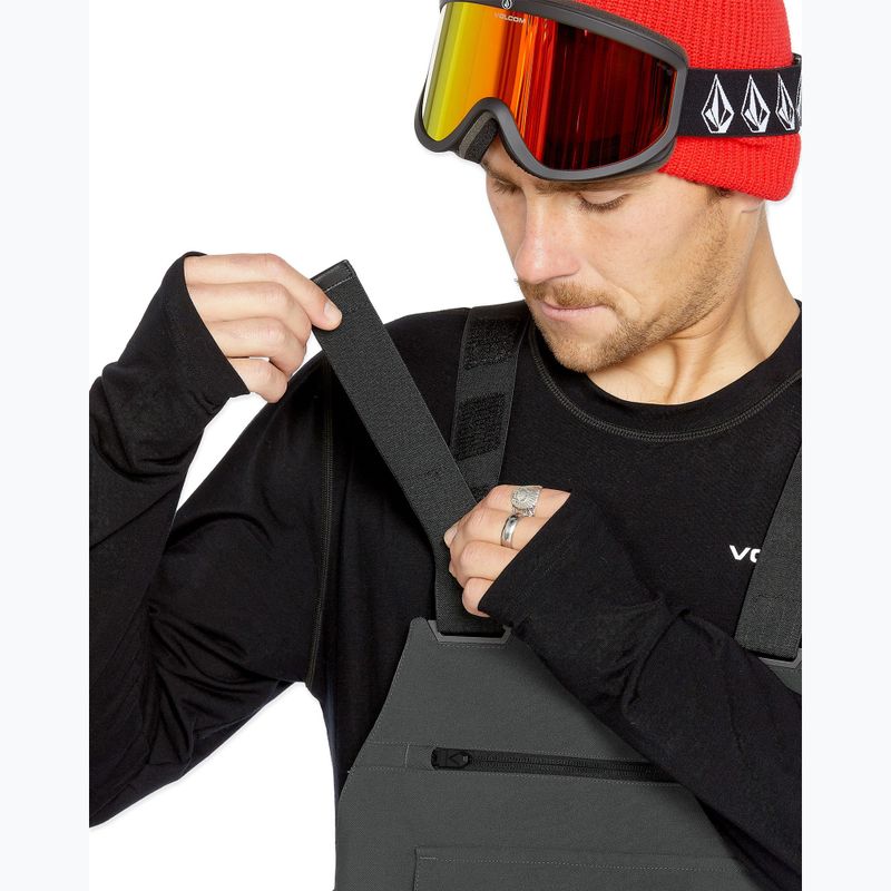 Ανδρικό παντελόνι Volcom Roan Bib Overall snowboard παντελόνι ανθρακί 4