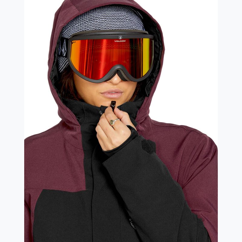 Γυναικείο μπουφάν snowboard Volcom Shelter 3D Stretch μπορντό 4