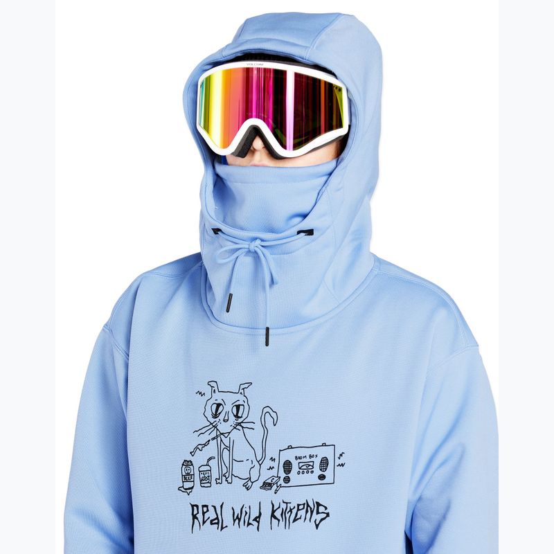 Γυναικείο φούτερ snowboard Volcom Riding Hydro P/O crystal blue 4