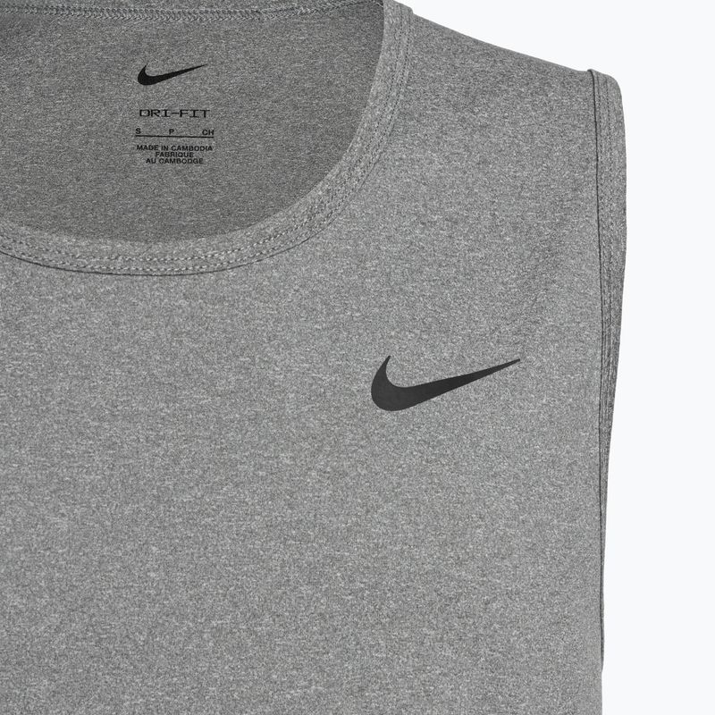 Ανδρικό προπονητικό μπλουζάκι Nike Dri-Fit Hyverse smoke grey/heather/black 3