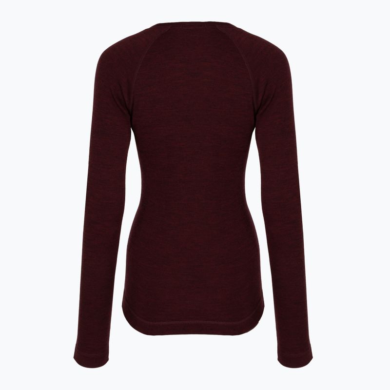 Γυναικείο θερμικό μακρυμάνικο Smartwool Classic Thermal Merino Base Layer Crew Boxed black cherry heather 2