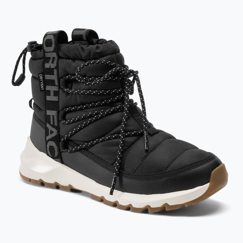 Γυναικείες μπότες πεζοπορίας The North Face Thermoball Lace Up μαύρο/gardenia λευκό