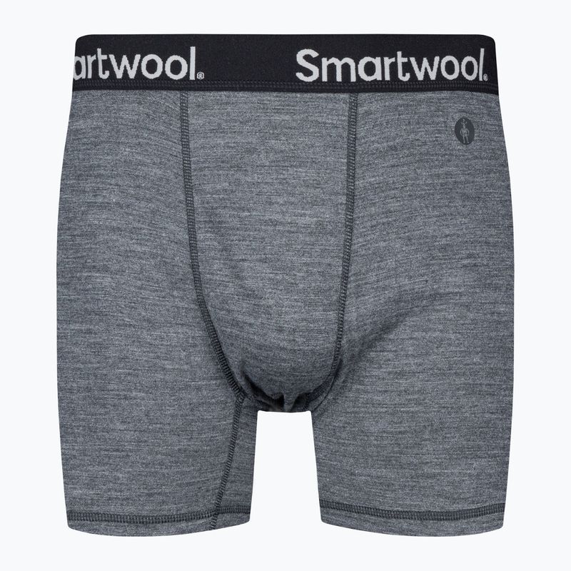 Ανδρικό Smartwool Brief Boxed θερμικό μποξεράκι μεσαίο γκρι ρείκι