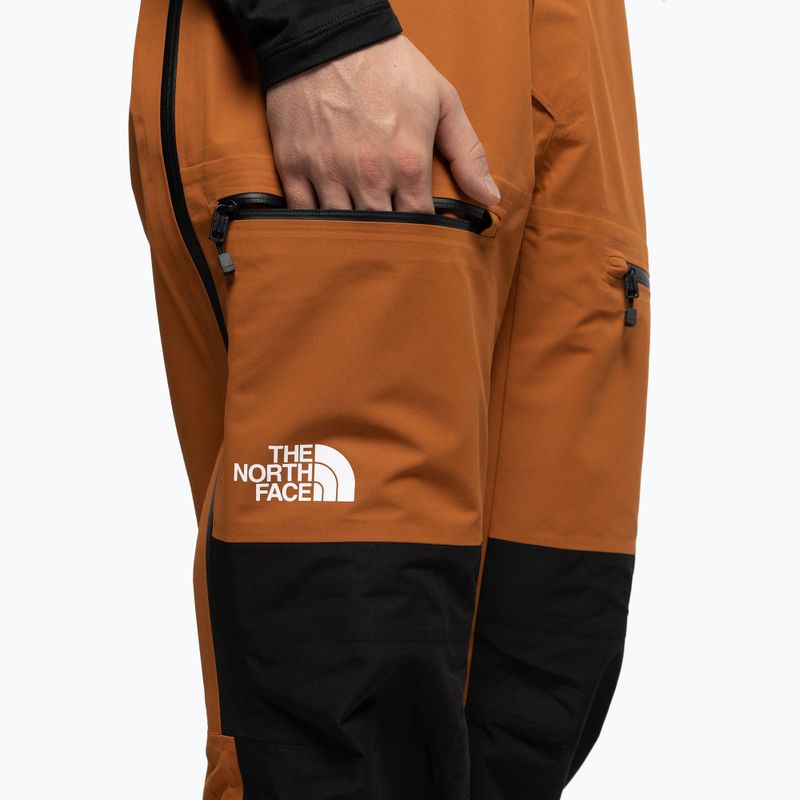 Ανδρικό παντελόνι snowboard The North Face Ceptor Bib καφέ NF0A7T528141 6