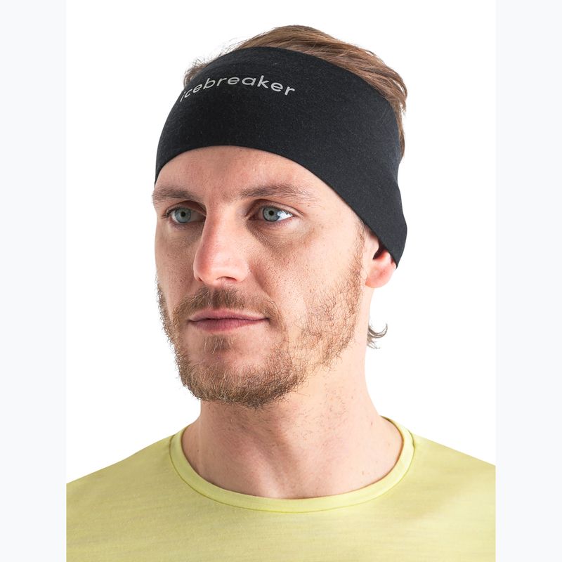 Icebreaker Merino 200 Oasis Headband μαύρο 3