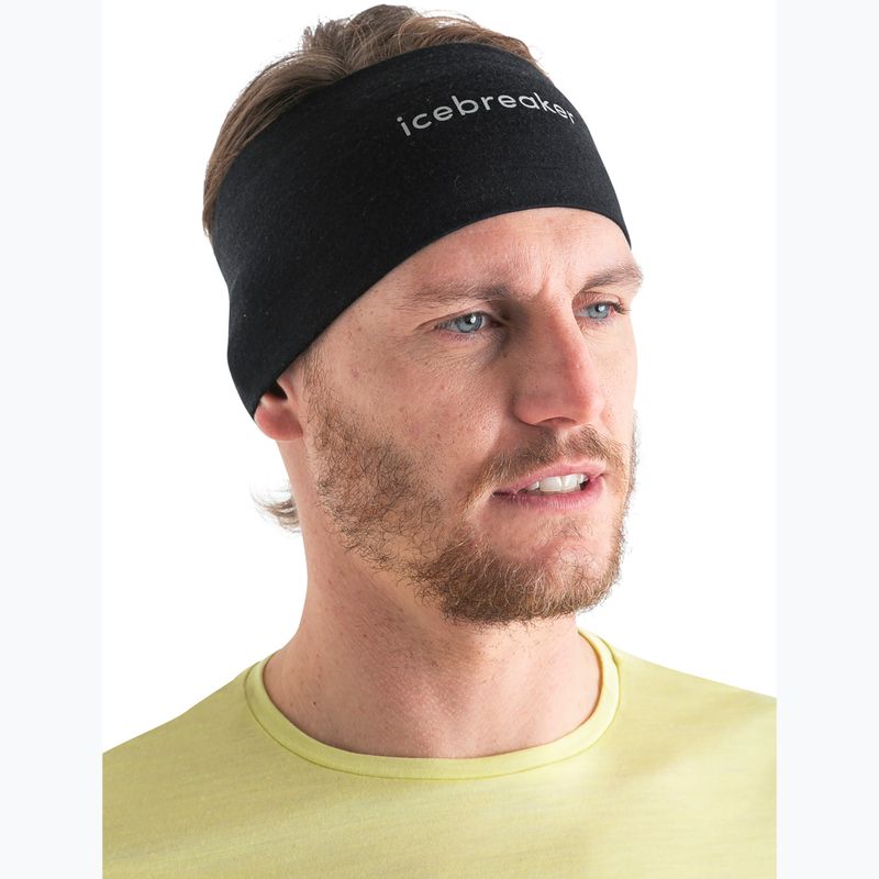 Icebreaker Merino 200 Oasis Headband μαύρο 4