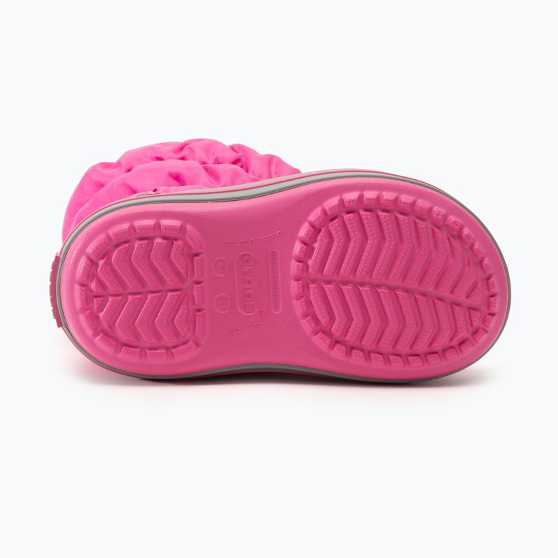 Παιδικές μπότες χιονιού Crocs Winter Puff Kids electric pink/light grey 4