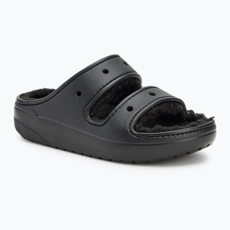 Crocs Classic Cozzzy Sandal μαύρα/μαύρα σανδάλια σαγιονάρες