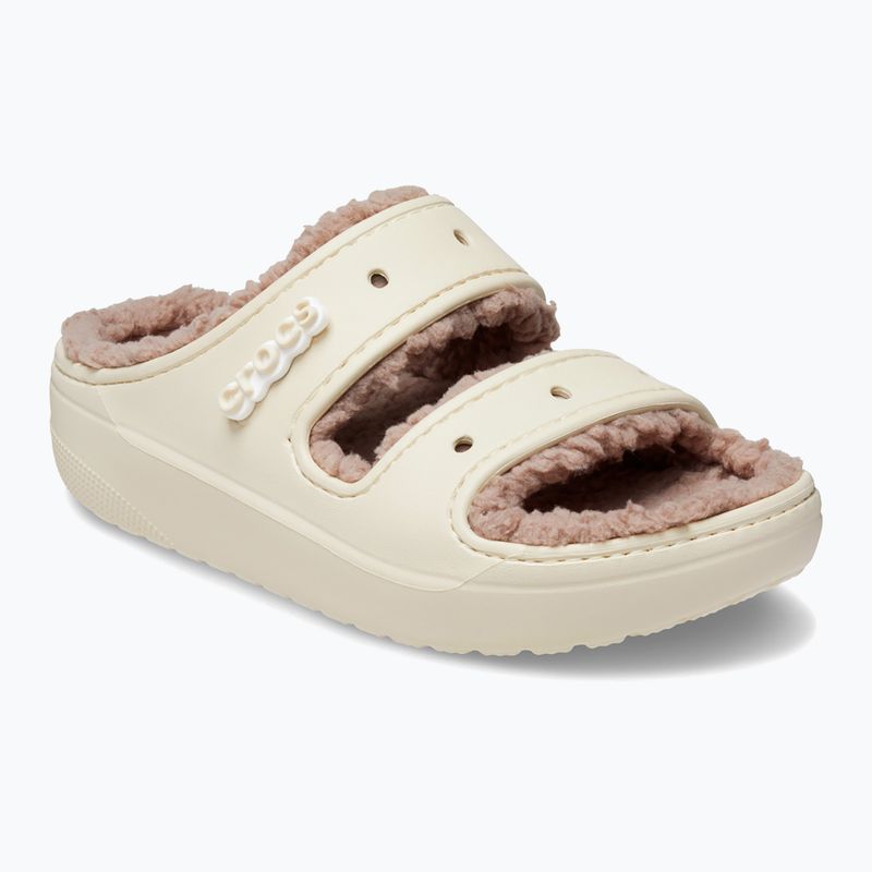 Crocs Classic Cozzzy Sandal οστό/μανιτάρι σαγιονάρες 8