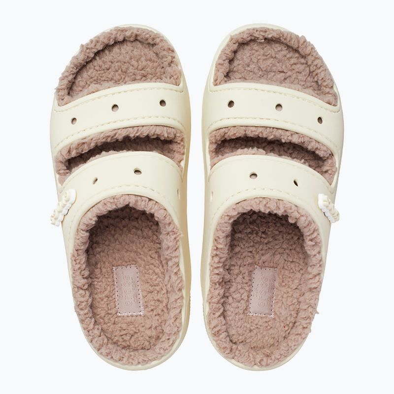 Crocs Classic Cozzzy Sandal οστό/μανιτάρι σαγιονάρες 12