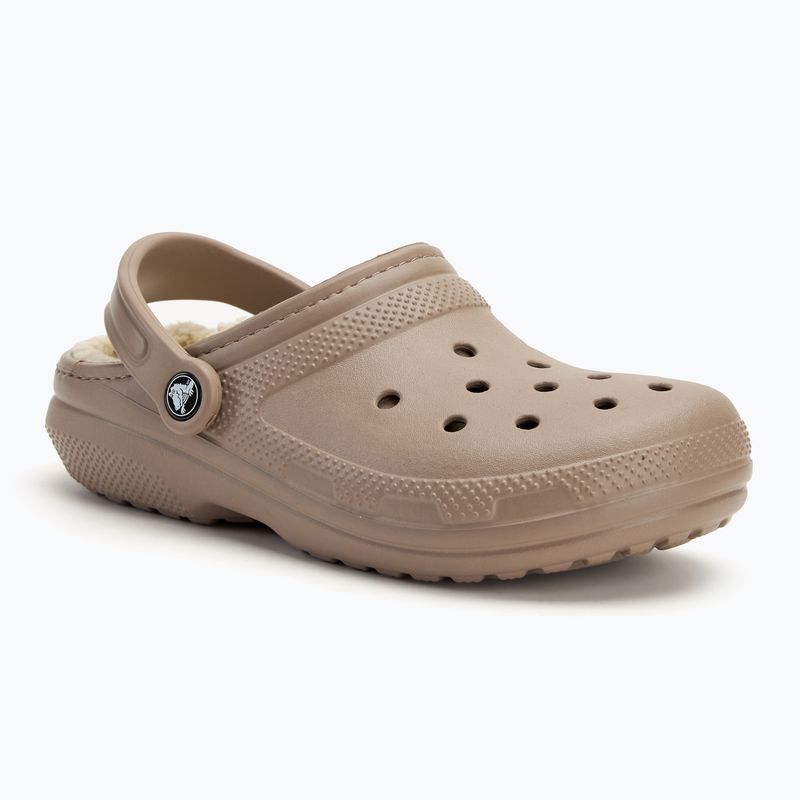 Crocs Classic Clog με επένδυση μανιτάρι/κόκαλο σαγιονάρες 2