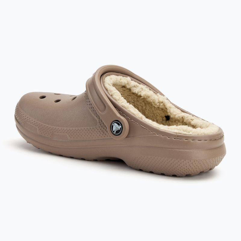 Crocs Classic Clog με επένδυση μανιτάρι/κόκαλο σαγιονάρες 4