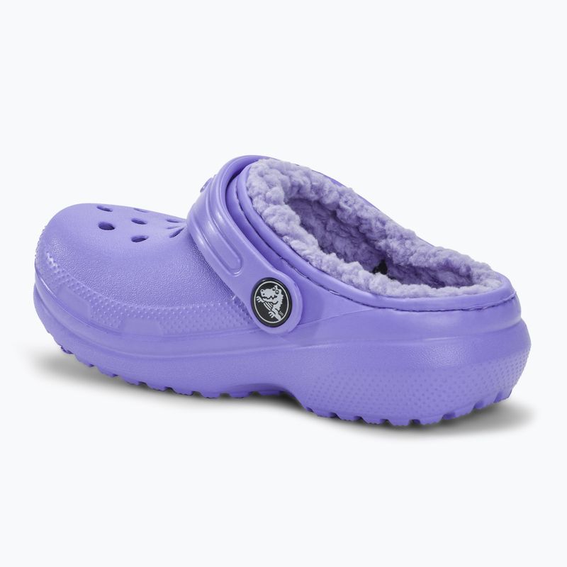 Παιδικές παντόφλες Crocs Classic Lined digital violet 4