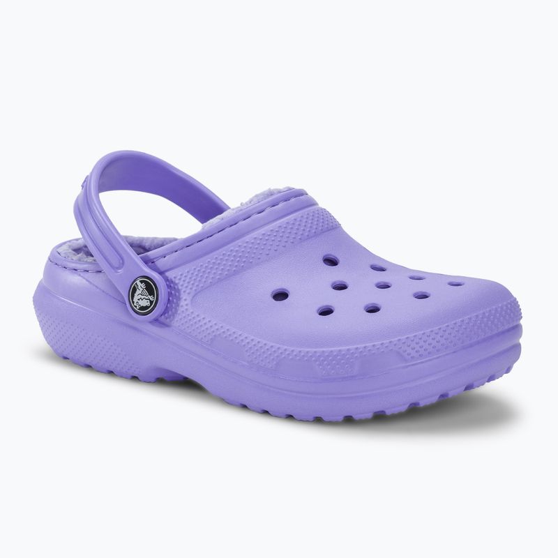 Παιδικές παντόφλες Crocs Classic Lined digital violet 2