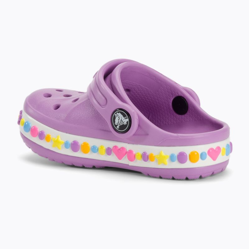 Παιδικές παντόφλες Crocs Bayaband Charm Band Clog Toddler orchid 4