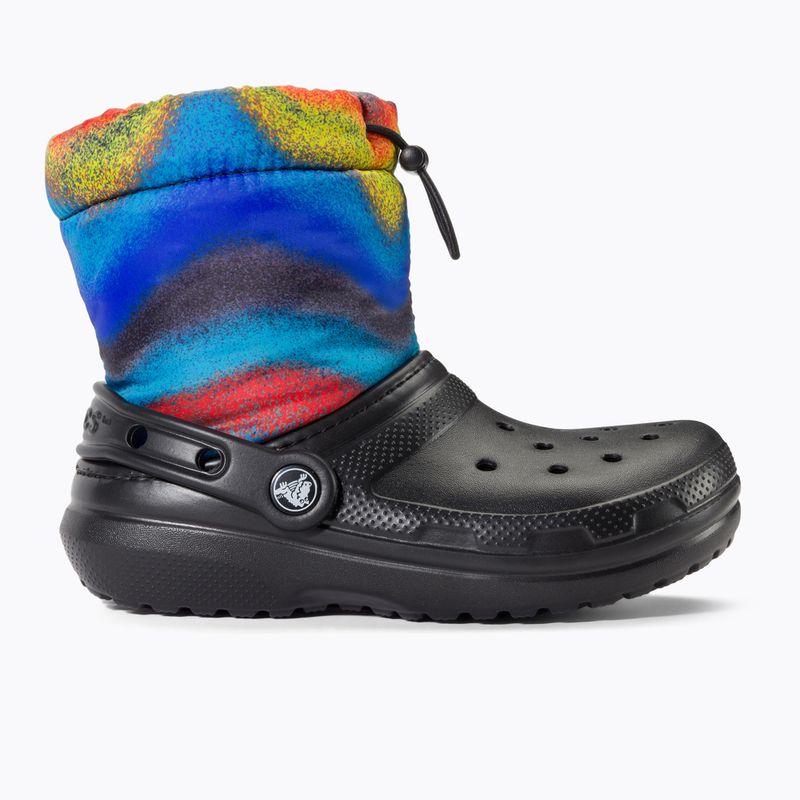 Παιδικές μπότες χιονιού Crocs Classic Lined Spray Dye Boot Kids black/multi 2