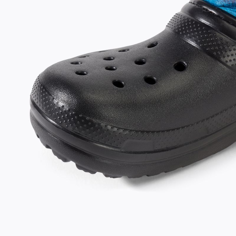 Παιδικές μπότες χιονιού Crocs Classic Lined Spray Dye Boot Kids black/multi 7