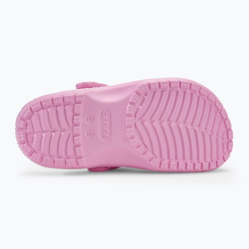 Παιδικές παντόφλες Crocs Classic Glitter Clog flamingo 5