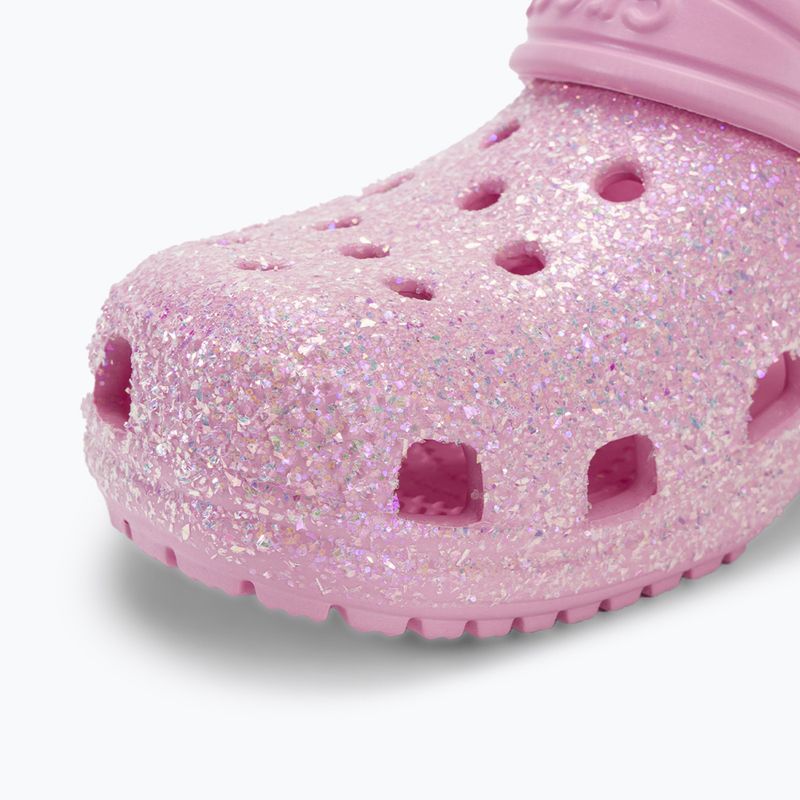 Παιδικές παντόφλες Crocs Classic Glitter Clog T flamingo 8