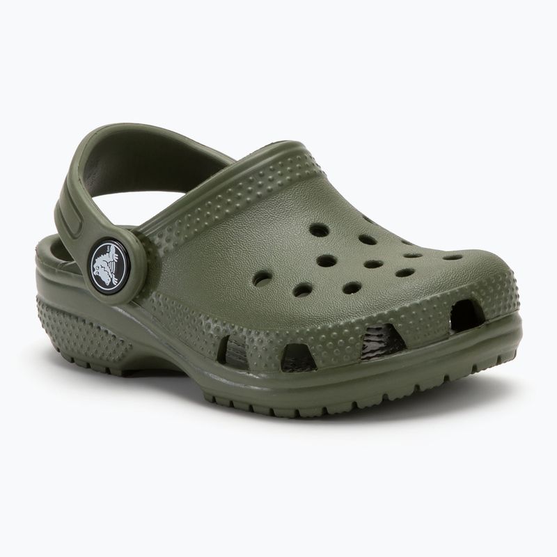 Παιδικές παντόφλες Crocs Classic Clog Toddler army green 2