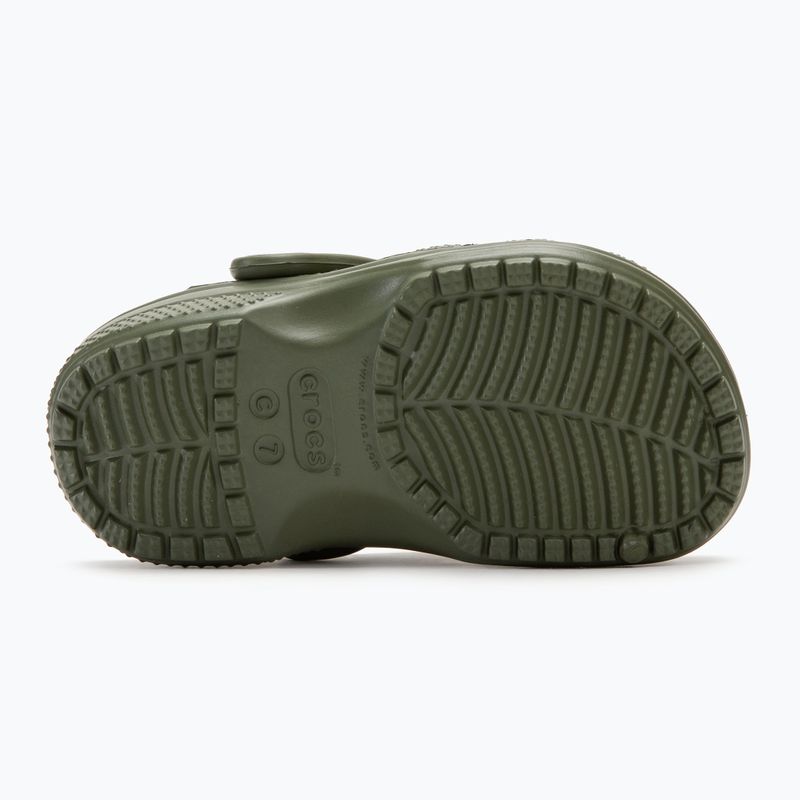 Παιδικές παντόφλες Crocs Classic Clog Toddler army green 5