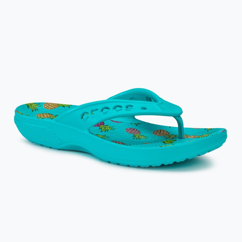 Crocs Baya II Graphic Flip digital aqua/multi σαγιονάρες για γυναίκες