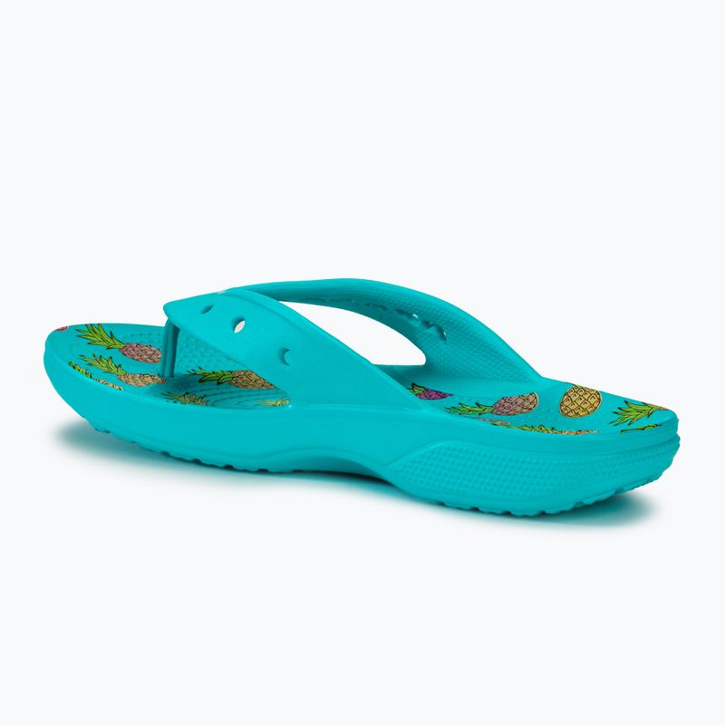 Crocs Baya II Graphic Flip digital aqua/multi σαγιονάρες για γυναίκες 3