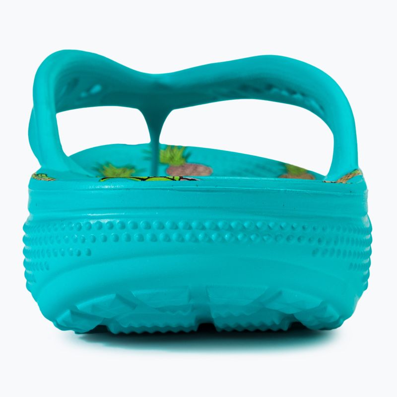 Crocs Baya II Graphic Flip digital aqua/multi σαγιονάρες για γυναίκες 6