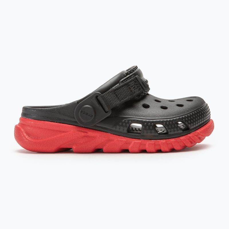 Παιδικές παντόφλες Crocs Duet Max II Clog Toddler black/varsity red 3