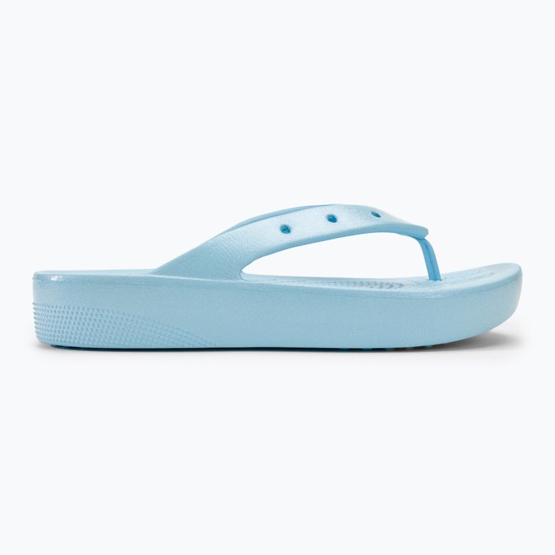 Γυναικείες σαγιονάρες Crocs Classic Platform Meta Pearl blue calcite 2