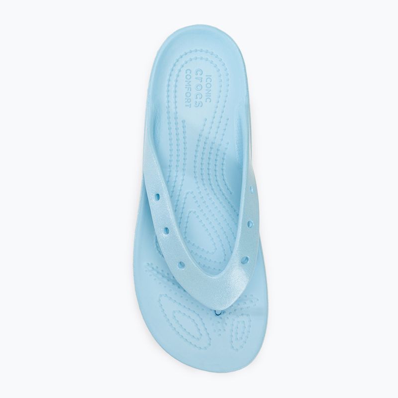 Γυναικείες σαγιονάρες Crocs Classic Platform Meta Pearl blue calcite 5