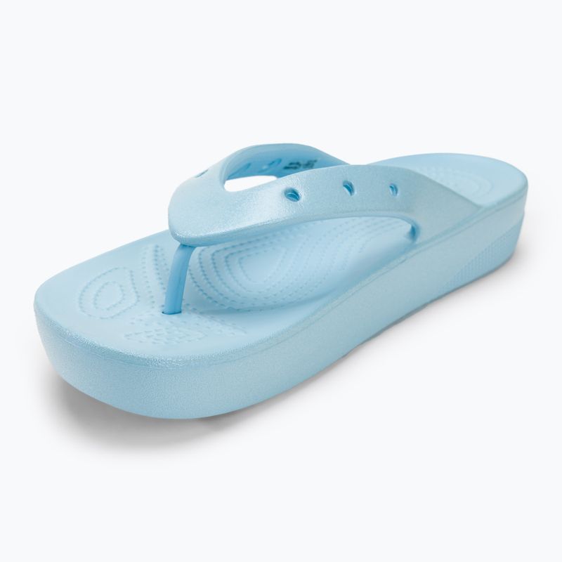 Γυναικείες σαγιονάρες Crocs Classic Platform Meta Pearl blue calcite 7