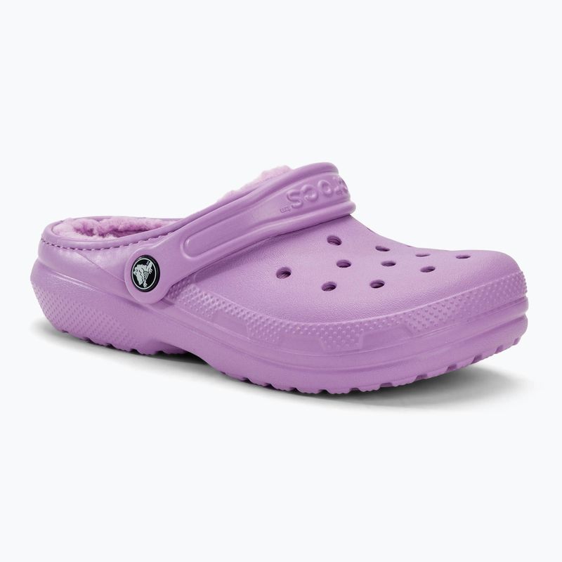 Παιδικές παντόφλες Crocs Classic Lined orchid