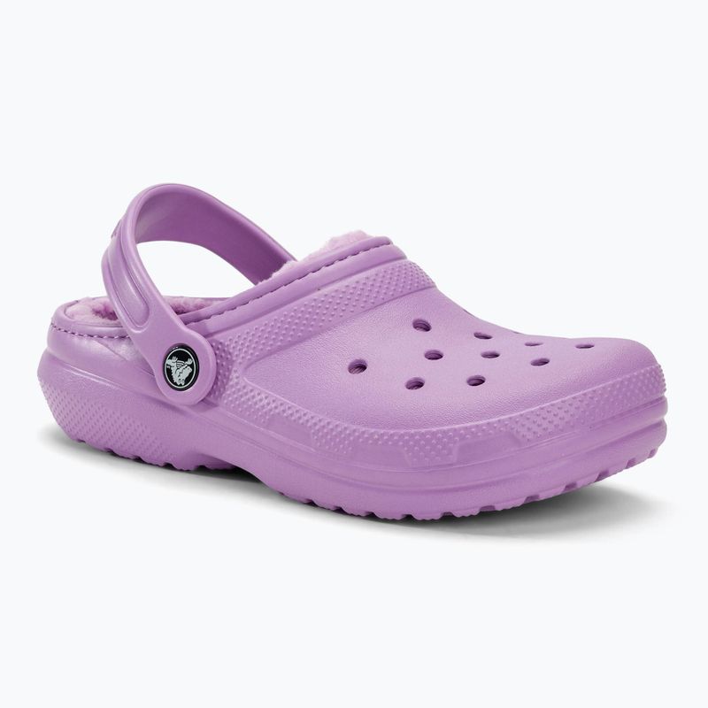 Παιδικές παντόφλες Crocs Classic Lined orchid 2