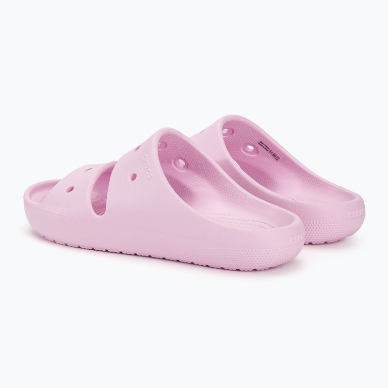 Γυναικεία Crocs Classic Sandal V2 μπαλαρίνα ροζ σαγιονάρες 3