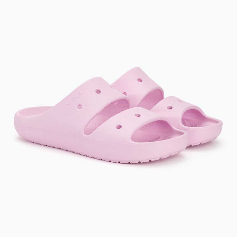 Γυναικεία Crocs Classic Sandal V2 μπαλαρίνα ροζ σαγιονάρες 4