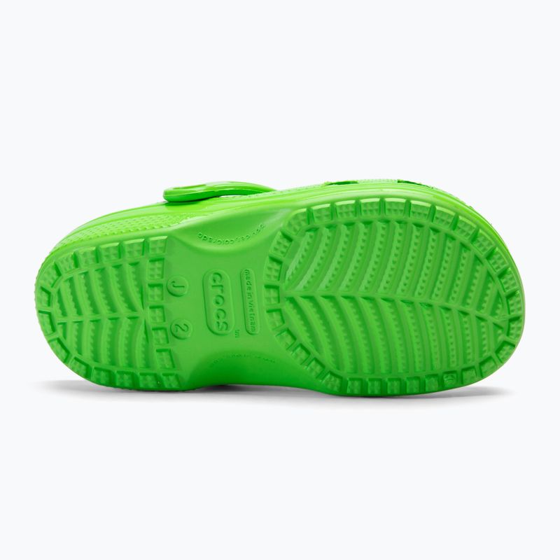 Παιδικές παντόφλες Crocs Classic Neon Highlighter Clog Kids green slime 5