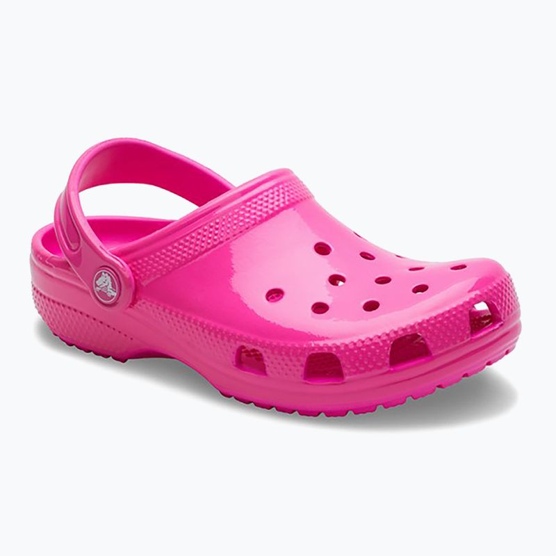 Παιδικές παντόφλες Crocs Classic Neon Highlighter Clog pink crush 9